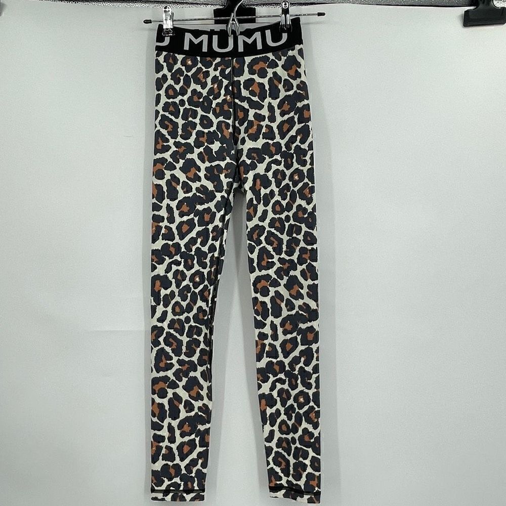 Show Me Your Mumu Brown Black Leopard Print Crop Ankle Leggings Size XS